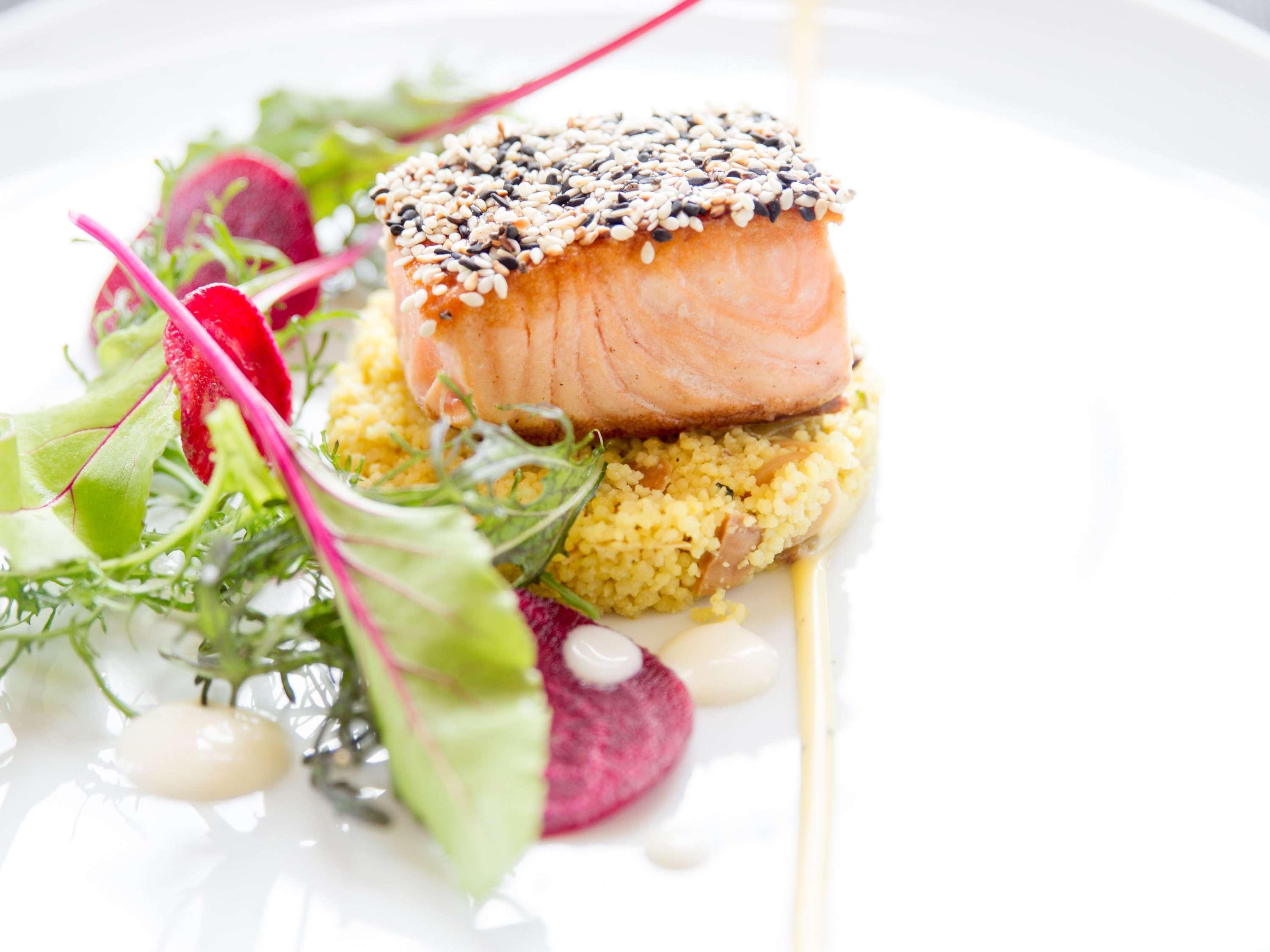 Sofitel Montevideo Casino Carrasco & Spa Экстерьер фото Salmon with quinoa